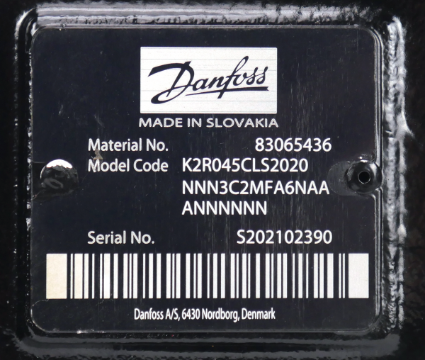 Danfoss K2R 045C LS 2020 NNN 3C2 MF A6N AAA NNN NNN