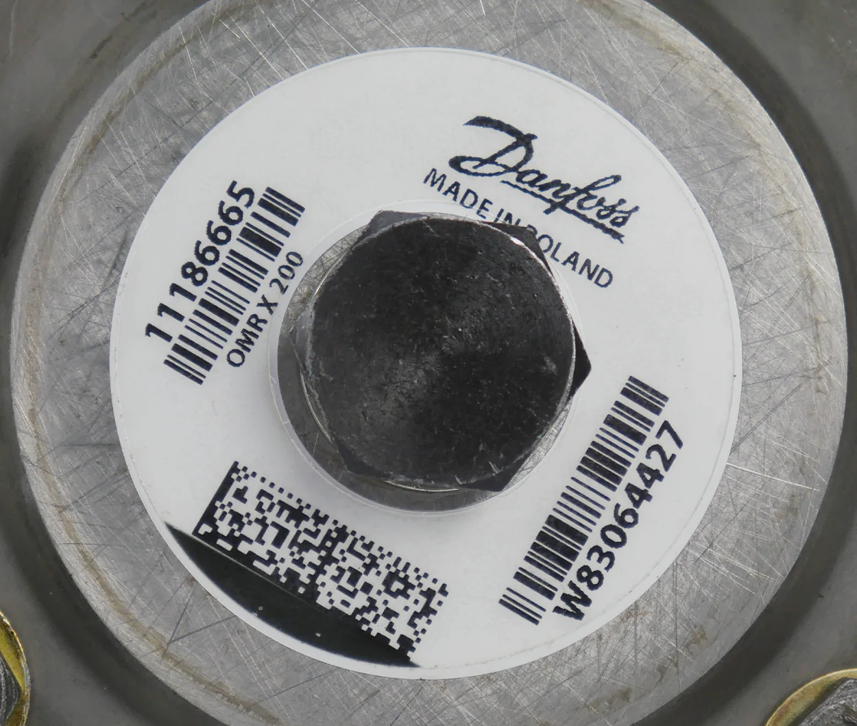 Orbit-motor-OMR-X-200-cc-nummerplaatje Orbit Danfoss motor OMR X 200 cc